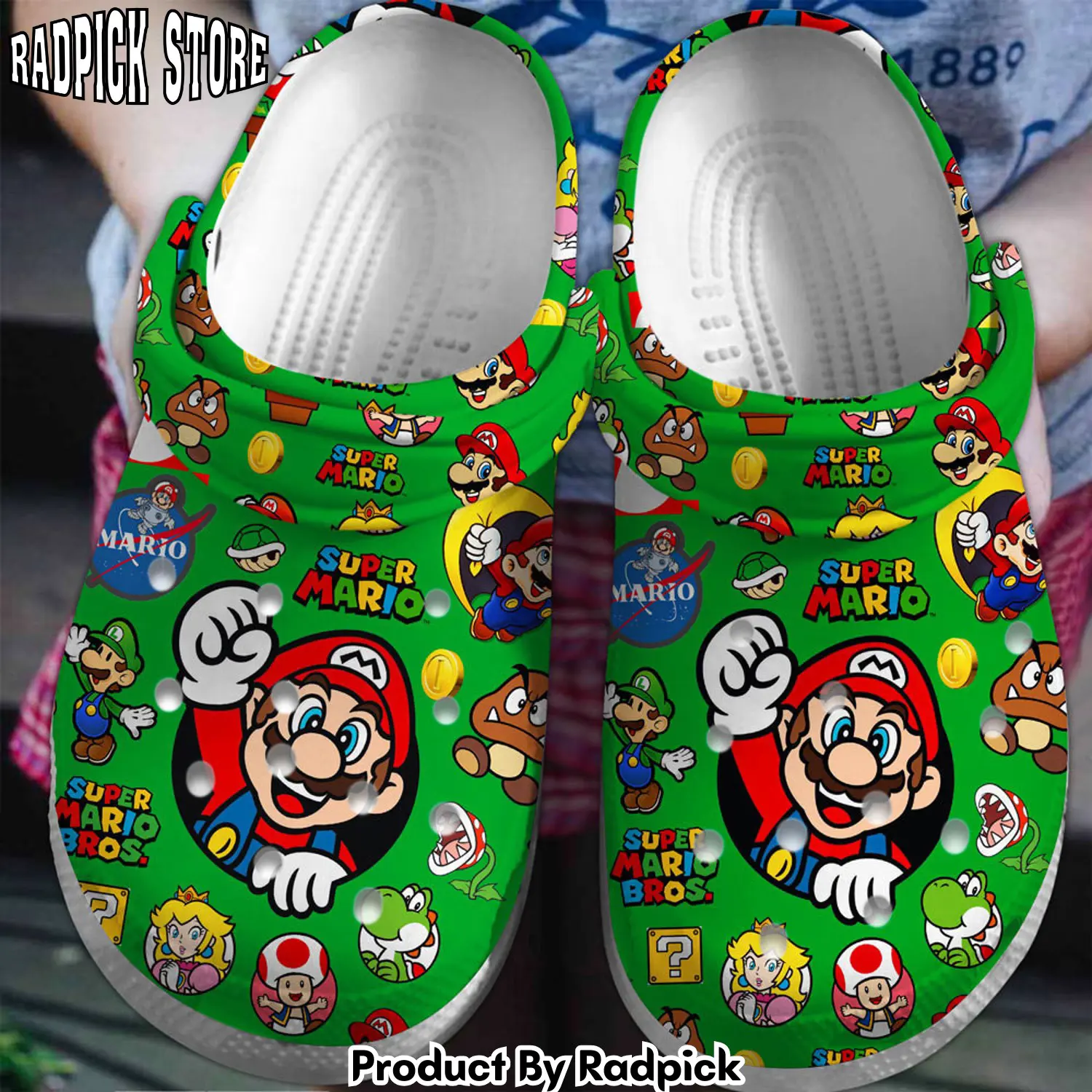 Radpick super mario game premium clogs shoes comfortable for men women rp6521047